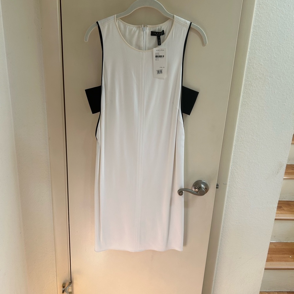 Rag & Bone White with Black Accents Dress